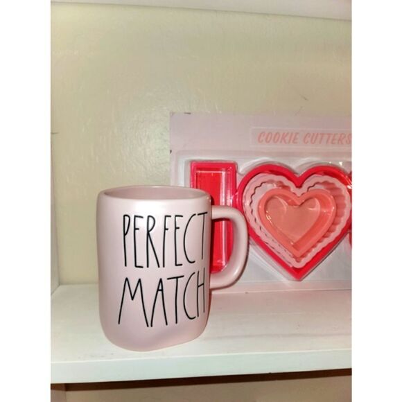 Rae Dunn PERFECT MATCH pink coffee mug Valentines Cup - Picture 7 of 9